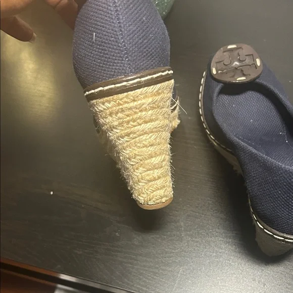 Tory Burch Dark Blue Espadrille Wedges…send me offers!! - Picture 7 of 8